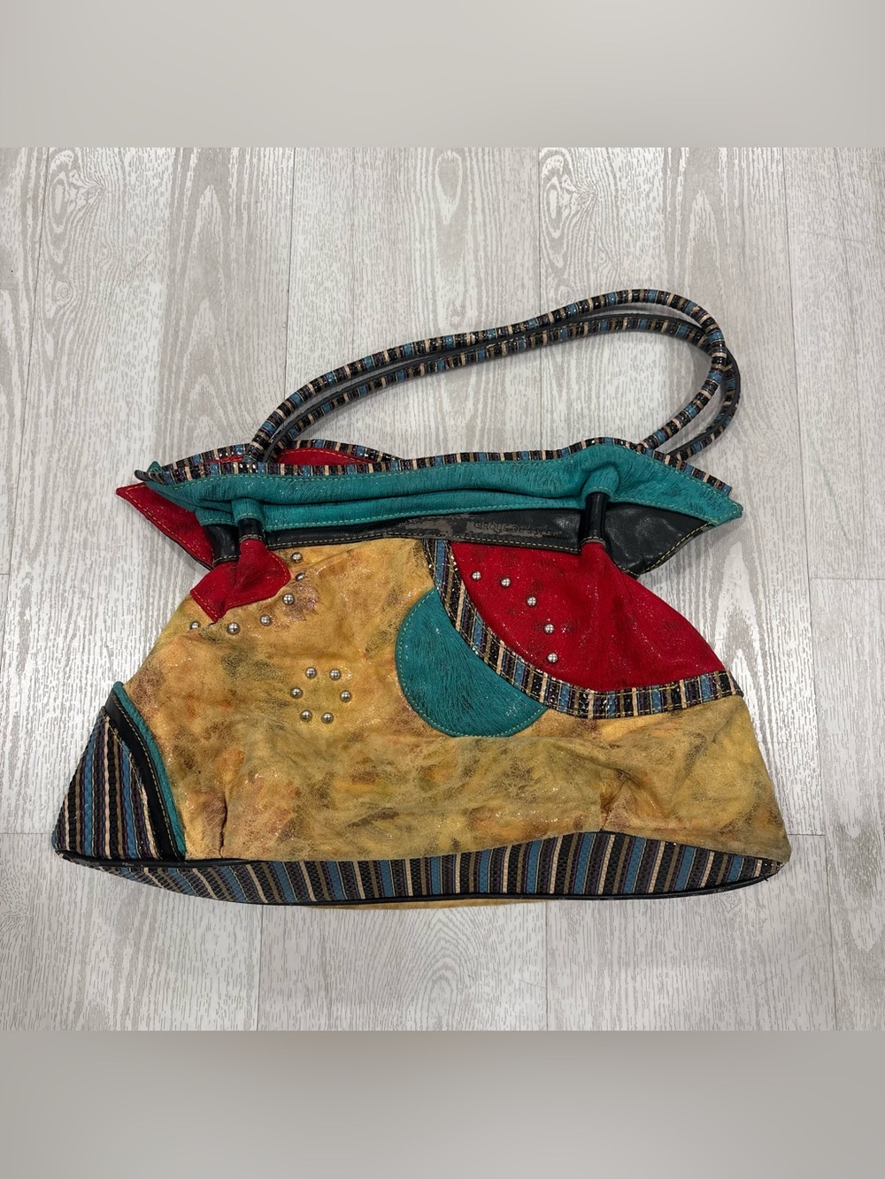 Vintage Women's Cirque du Soleil by Joanel Leather Shoulder Bag